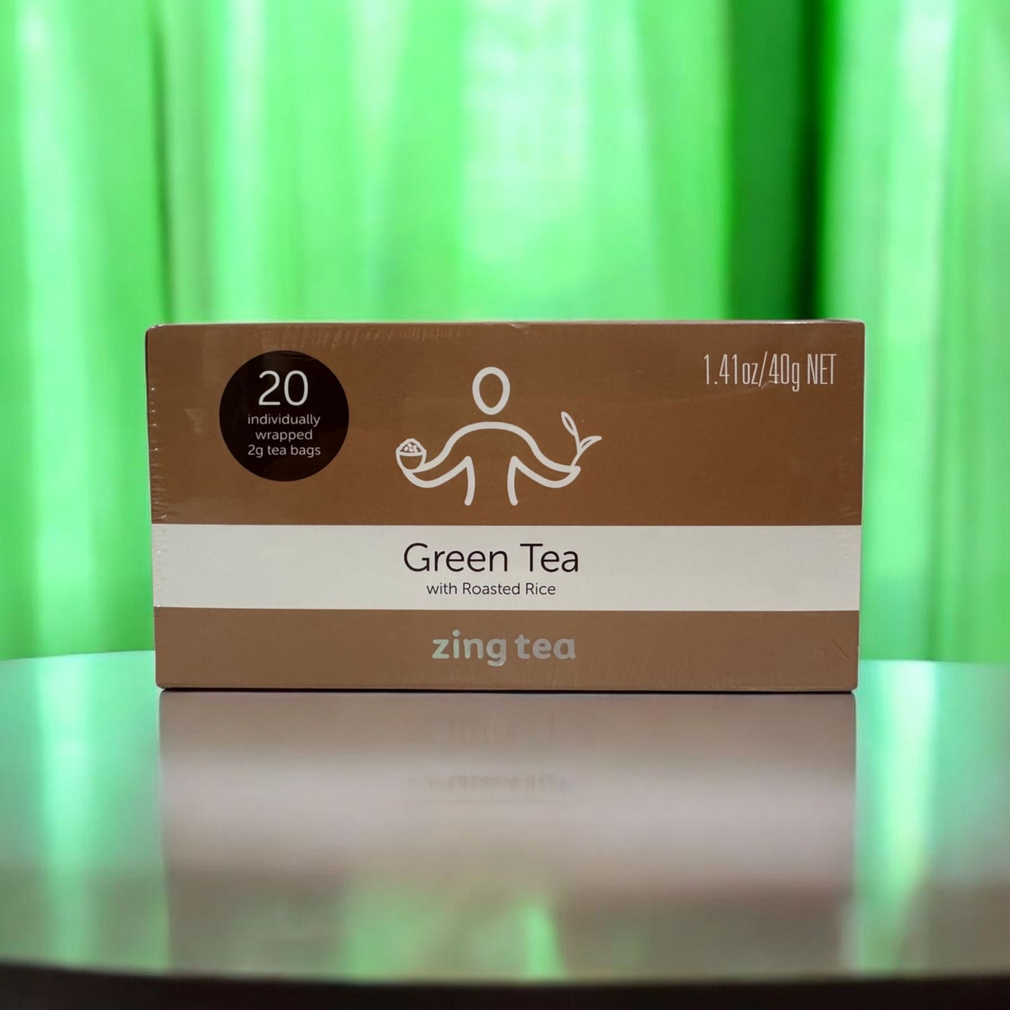 Zing Green Tea with Roasted Rice – 2g x 20Tbgs