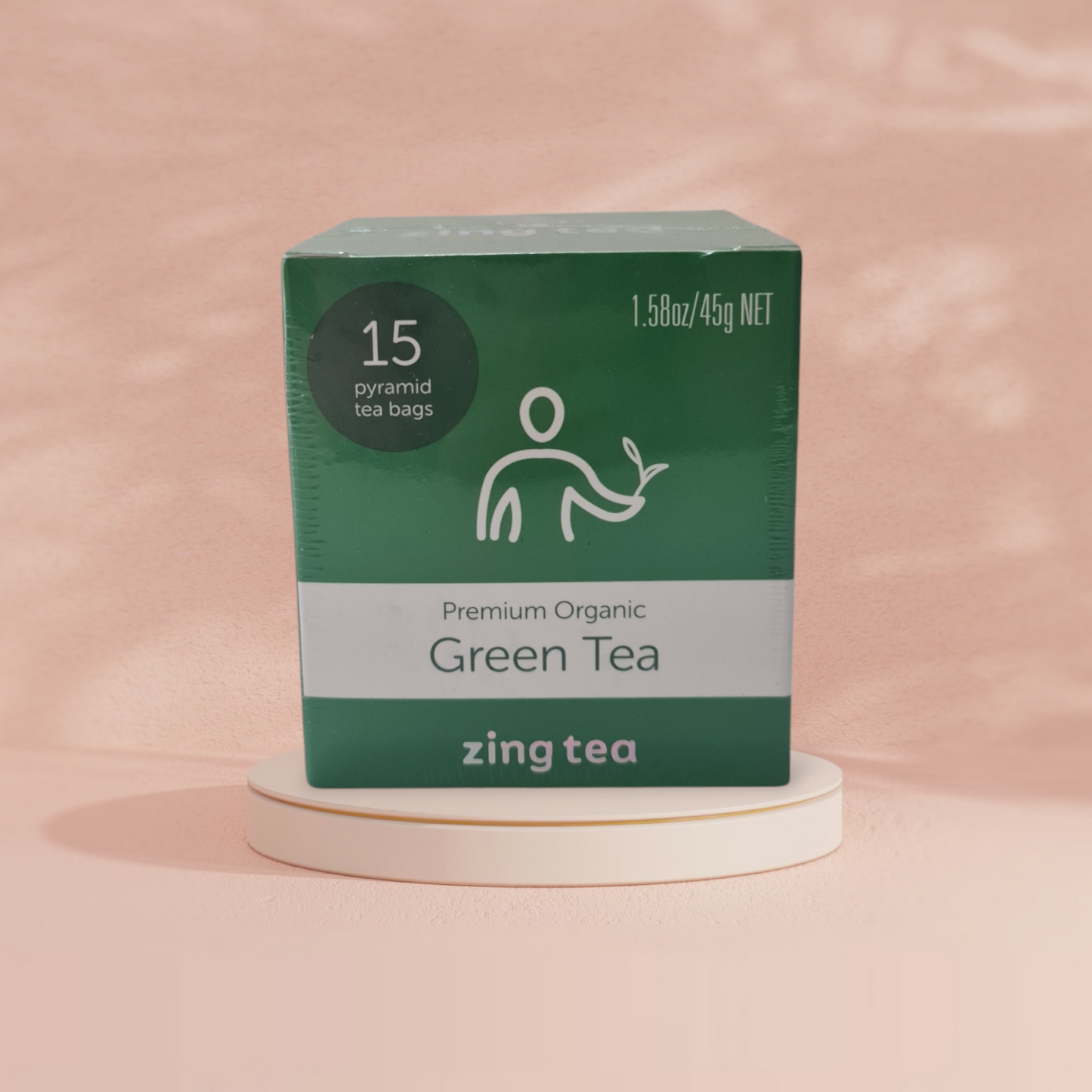 Zing Premium Organic Green Tea 2g x 15tbgs