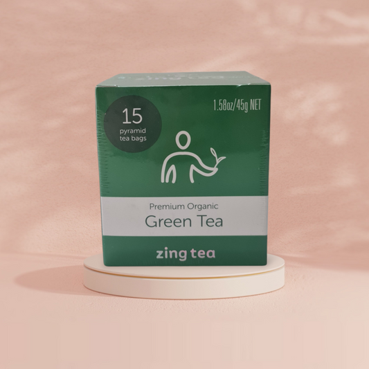 Zing Premium Organic Green Tea 2g x 15tbgs