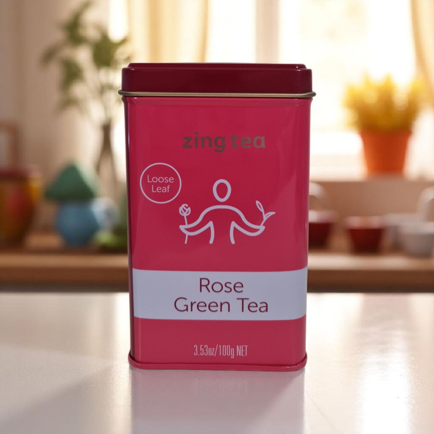 Zing Rose Green Tea Loose Leaf – 100g NET