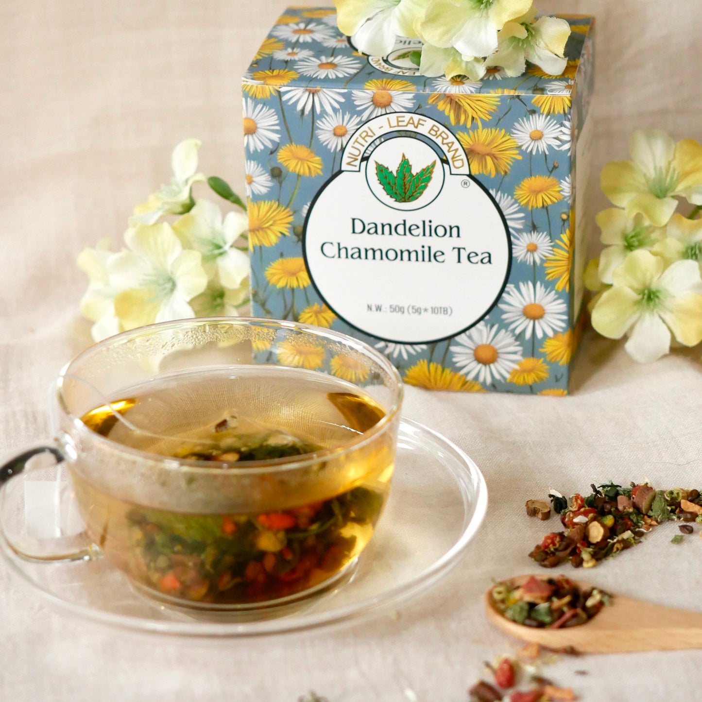 Nutri-Leaf Brand Dandelion Chamomile Detox Tea [NEW] 5g x 10Tbgs