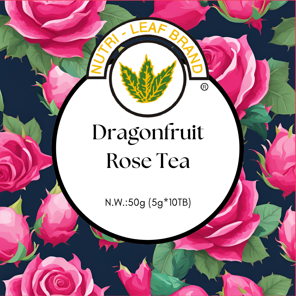 Nutri-Leaf Brand Dragon fruit Rose Tea [NEW] 5g x 10Tbgs