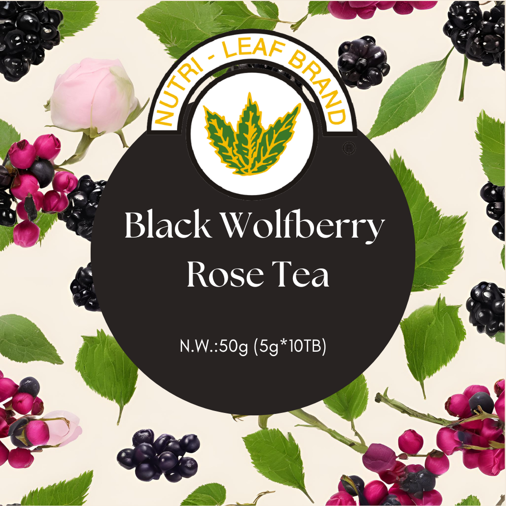 Nutri-Leaf Brand Black Wolfberry Rose Tea [NEW] 5g x 10Tbgs