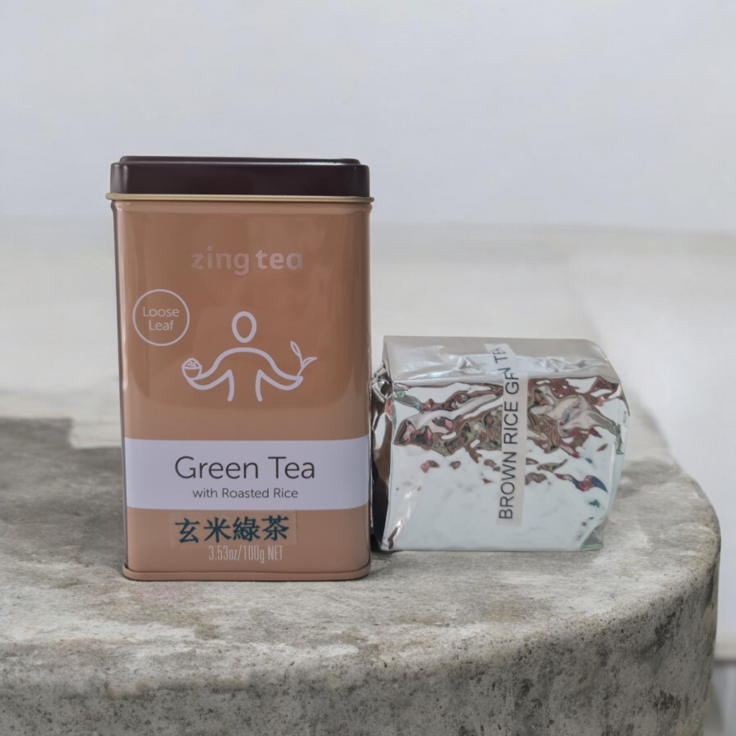 Zing Green Tea with Roasted Rice Loose Leaf – 100g NET